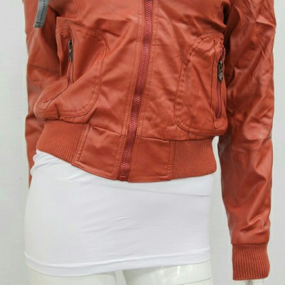Faux Leather jacket with matching fur lining. New - Picture 2 of 7