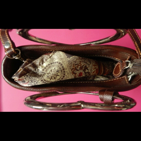 Leather Sliver clutch handbag Croc embossed - Picture 2 of 4