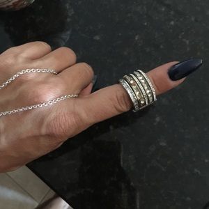 Beautiful Henri bendel banded ring .