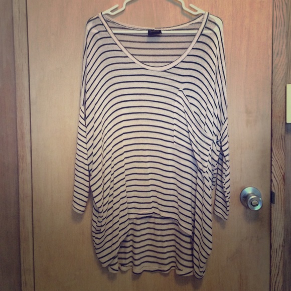 Audrey 3+1 striped top