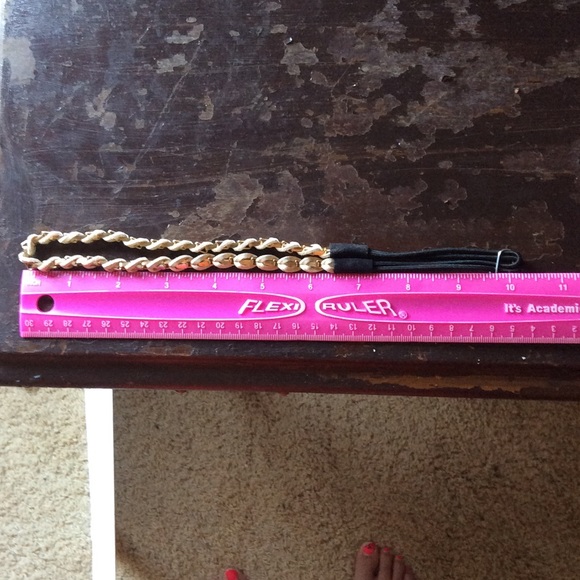 Braided chain headband with elastic. - Picture 2 of 3