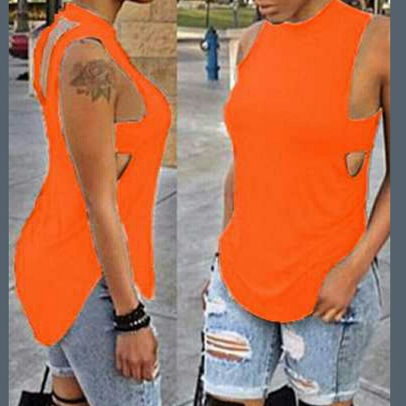Bright orange Tank Top