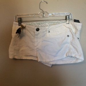 Soft white shorts never used