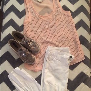 Pale pink tank top
