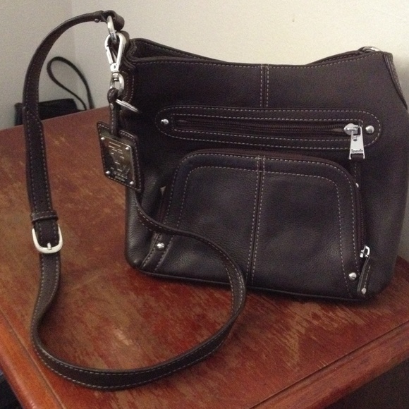 Tignanello brown leather purse, crossbody