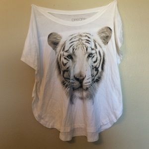Flowy tiger face shirt