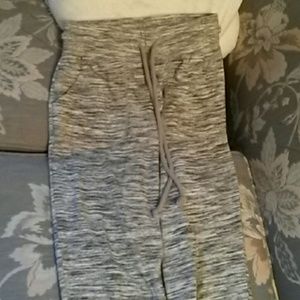 Grey and white joggers