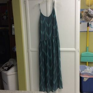 Cute blue and green maxi dress