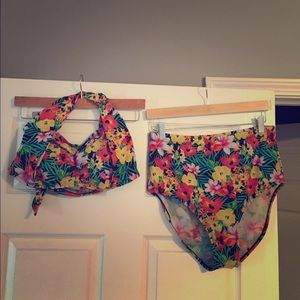 Forever 21 Floral Swimsuits