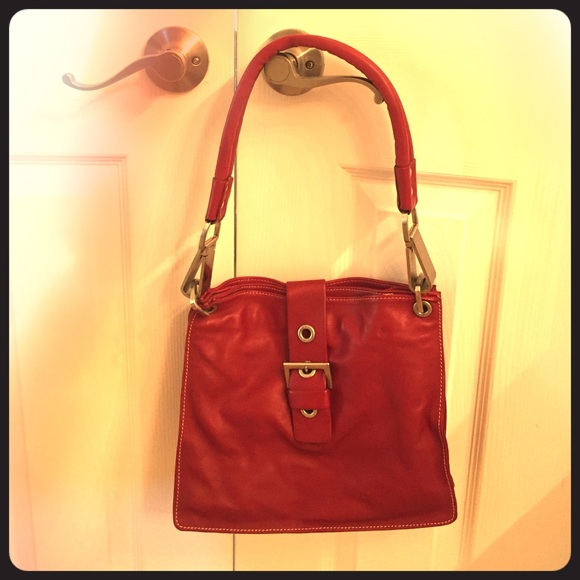 Cute square red purse