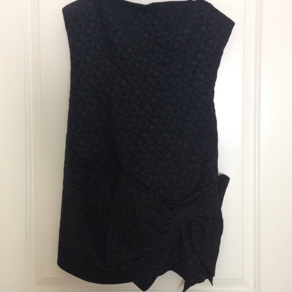 BCBG Max Azria black dress with bow - Picture 2 of 3