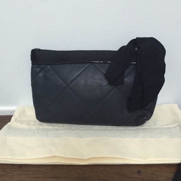 Lanvin dark navy/black pouch