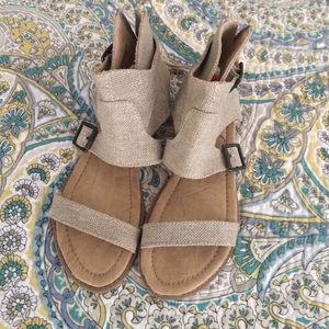 Burlap Sandals