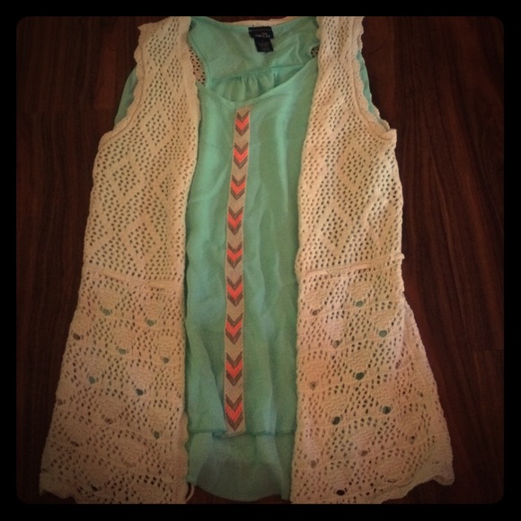 Crochet Cover Up and Tank Top