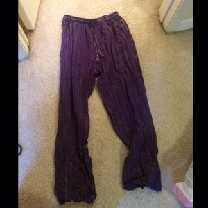 Hippy purple pants!
