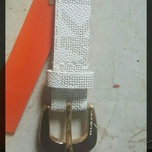 Michael kors white belt