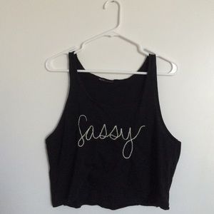 Sassy crop top. Worn only once. In good condition.