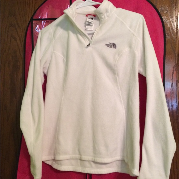 Brand New White quarter zip Northface fleece