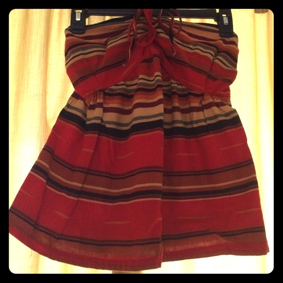 Wet Seal Striped Halter Top