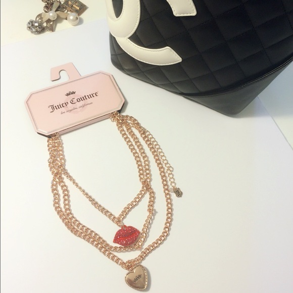 ⛔️SOLD⛔️ Juicy Couture Multilayer Charm Necklace