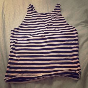 Striped Abercrombie and Fitch two finger tank top