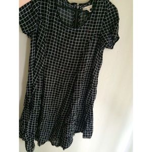 UO Silence + Noise checkered tshirt dress