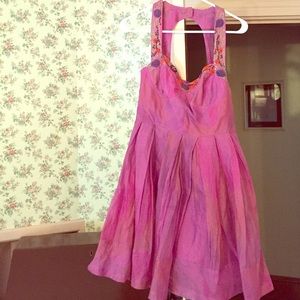 Free People Purple Linen Dress Size 6