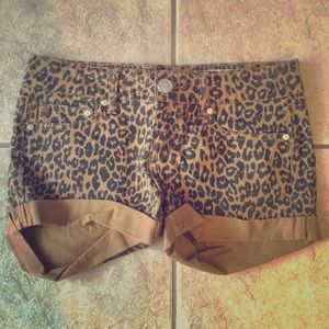 Cheetah Print Shorts