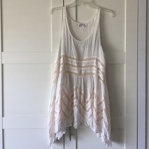 Free People voile and lace trapeze slip