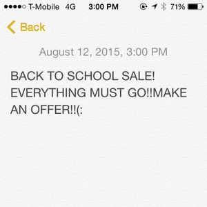 MAKE ME AN OFFER!(: