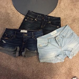 Bundle of 3 pairs of jean shorts