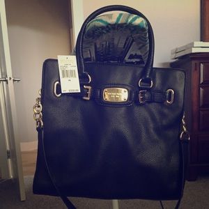 Michael Kors Black Hamilton Tote