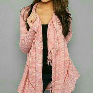 Free people take a bow strawberry cardigan