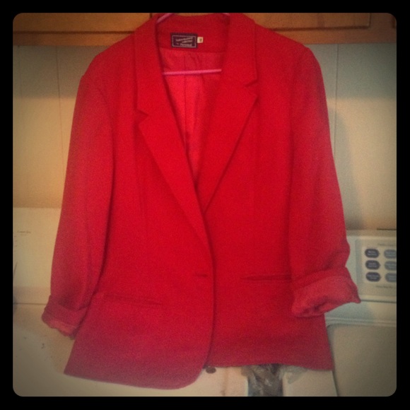Women's red blazer