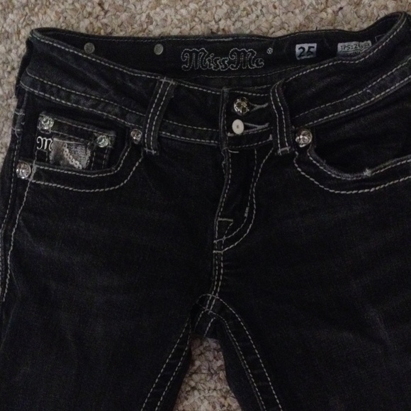 Miss me black denim jeans