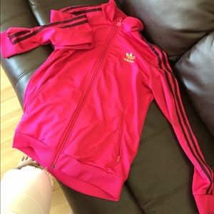 Pink Adidas coat