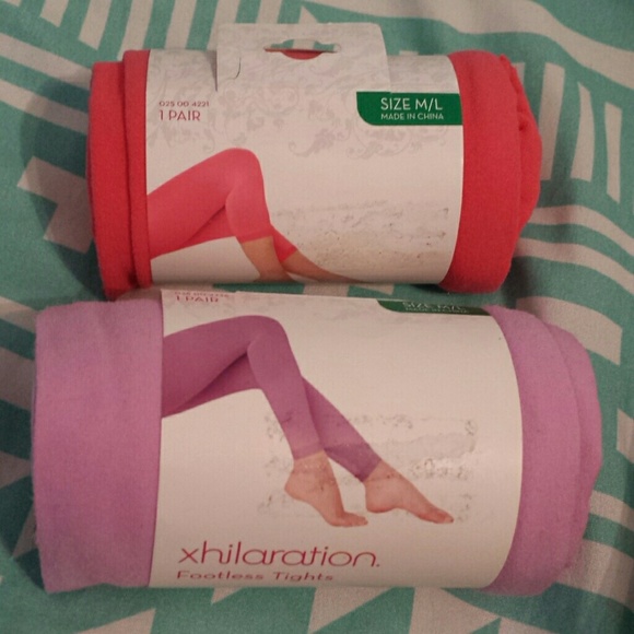 Hot pink + Lavender tights