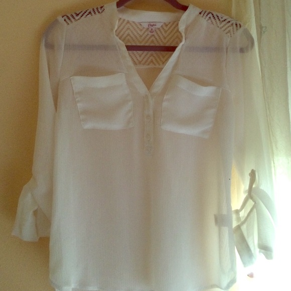 Sheer, lightweight blouse