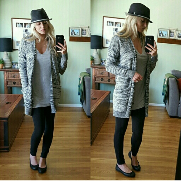 RESERVED Gray Blend Open Cardi - Picture 4 of 4