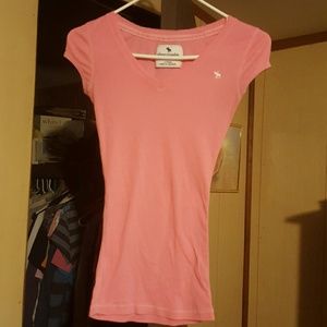 Cute pink Abercrombie short sleeve top