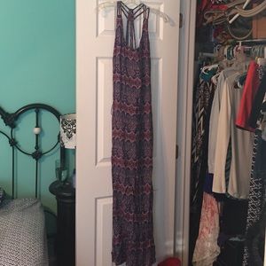 Aztec print maxi dress