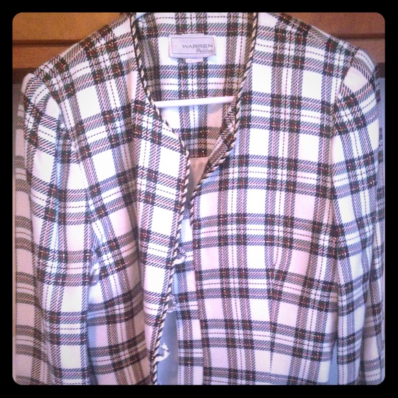 Checkerboard blazer
