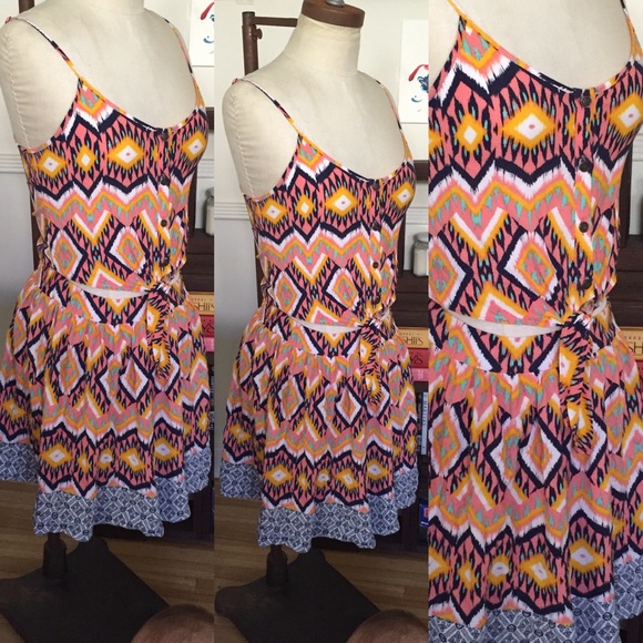 Midrif tied spaghetti top | high waist skirt set - Picture 2 of 2