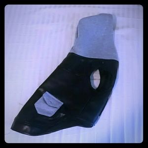 *Adorable leather dog vest*