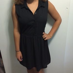 Black Collared Dress