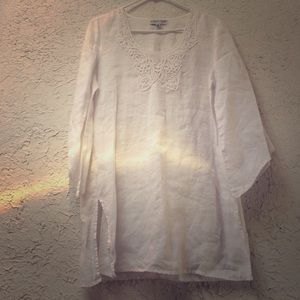 White Embroidered Tunic