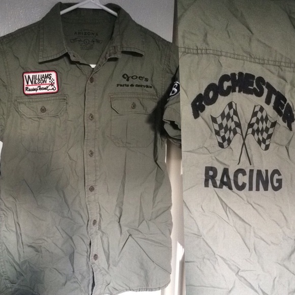 Arizona Jean Company Tops - Punky patches button down