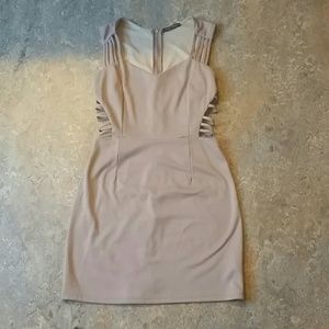 Nude cutout dress