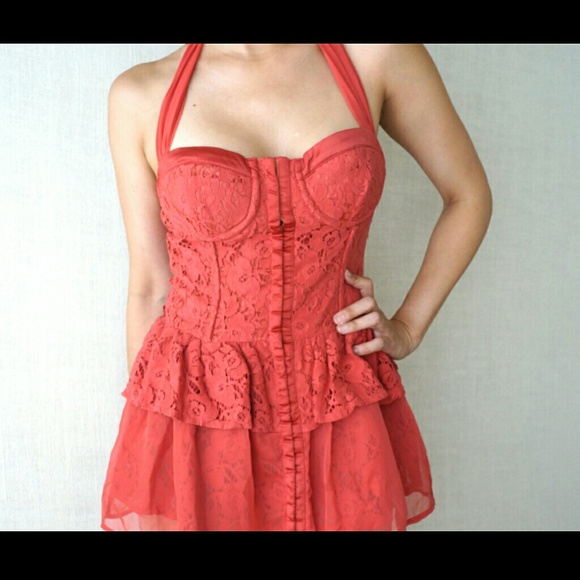 Halter Lace Dress - Picture 2 of 2