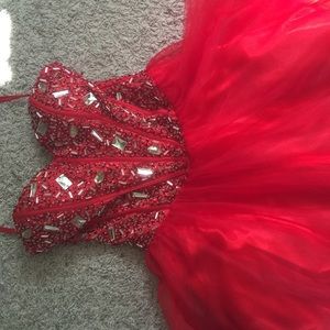 Beautiful red homecoming/prom dress